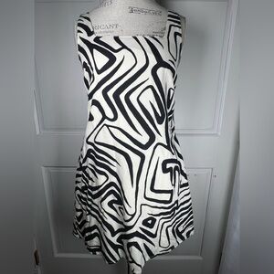 Japna Zebra Pattern With Pockets Excellent Condition Linen Blend lined Sz Large